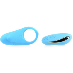 Generique Cockring vibrant Shark 29mm Bleu
